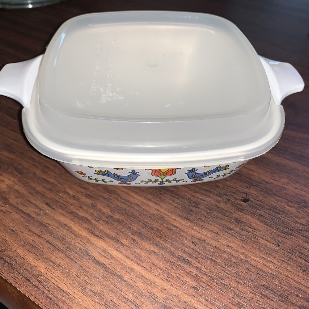 1975 Corning Ware Country Festival P-41-B Mini Casserole Dish Lid UNUSED WOW!